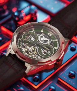 Dual Time Automatic Navigator 46mm Skeleton(Epochal Navigator 46mm) -Alexander Store 1012.02 LS1