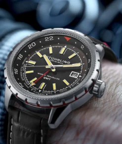 Global Voyager 1014 GMT 42mm World Timer Watch(Global Voyager Gmt Watch) -Alexander Store 1014.01 LS2