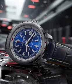 Global Voyager 1014 GMT 42mm World Timer Watch(Global Voyager Gmt Watch) -Alexander Store 1014.02 LS1