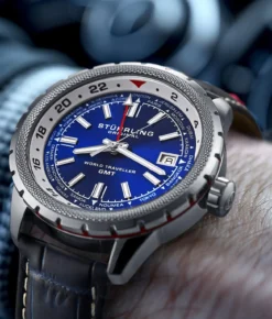 Global Voyager 1014 GMT 42mm World Timer Watch(Global Voyager Gmt Watch) -Alexander Store 1014.02 LS2