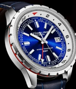 Global Voyager 1014 GMT 42mm World Timer Watch(Global Voyager Gmt Watch) -Alexander Store 1014.03 MC1