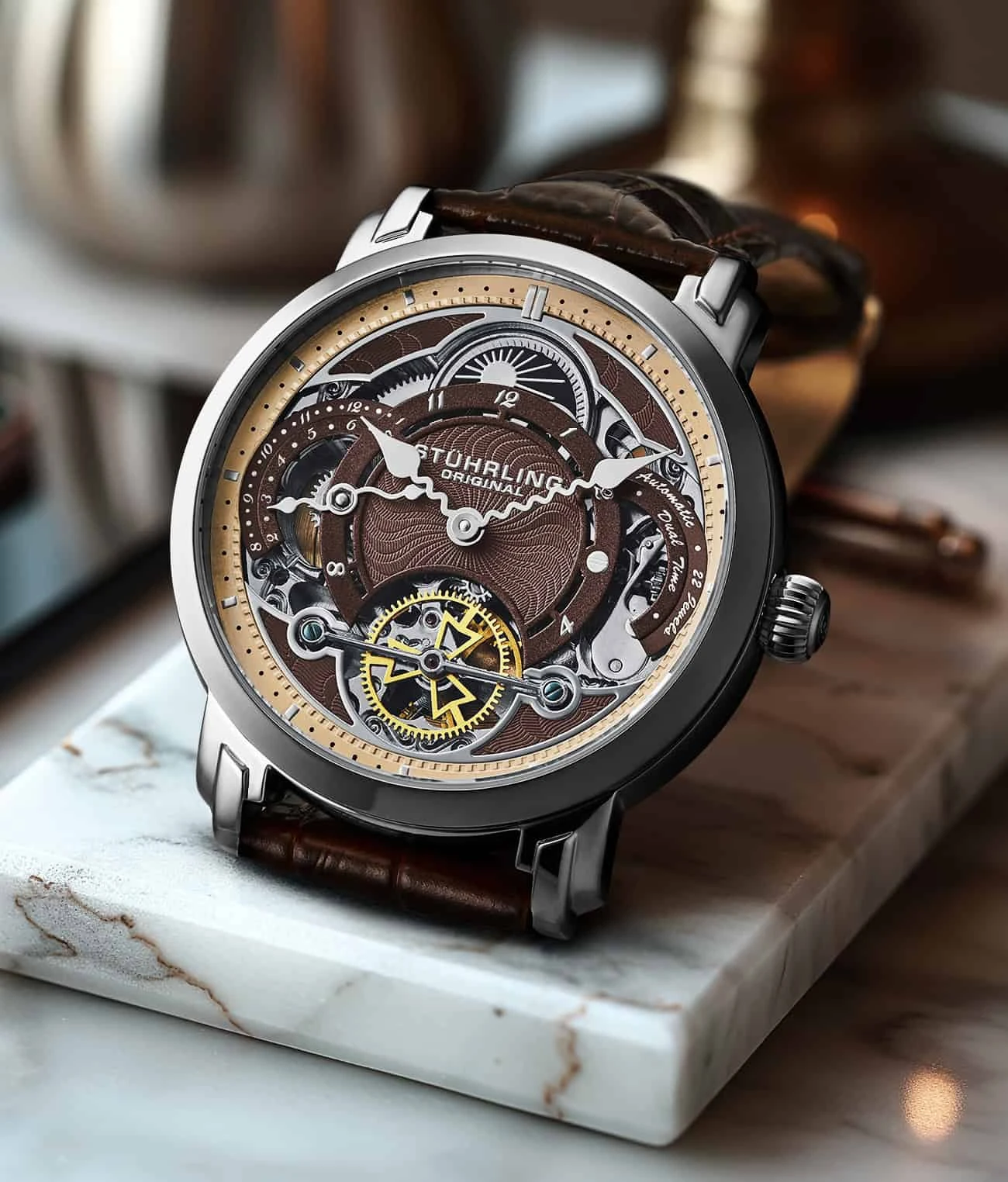 Celestial Timekeeper 1017 Dual Time Automatic 44mm Skeleton Watch(Celestial Timekeeper 1017 Dual Time Automatic 44mm Skeleton Watch) 11 Celestial Timekeeper 1017 Dual Time Automatic 44mm Skeleton Watch(Celestial Timekeeper 1017 Dual Time Automatic 44mm Skeleton Watch) - Image 11