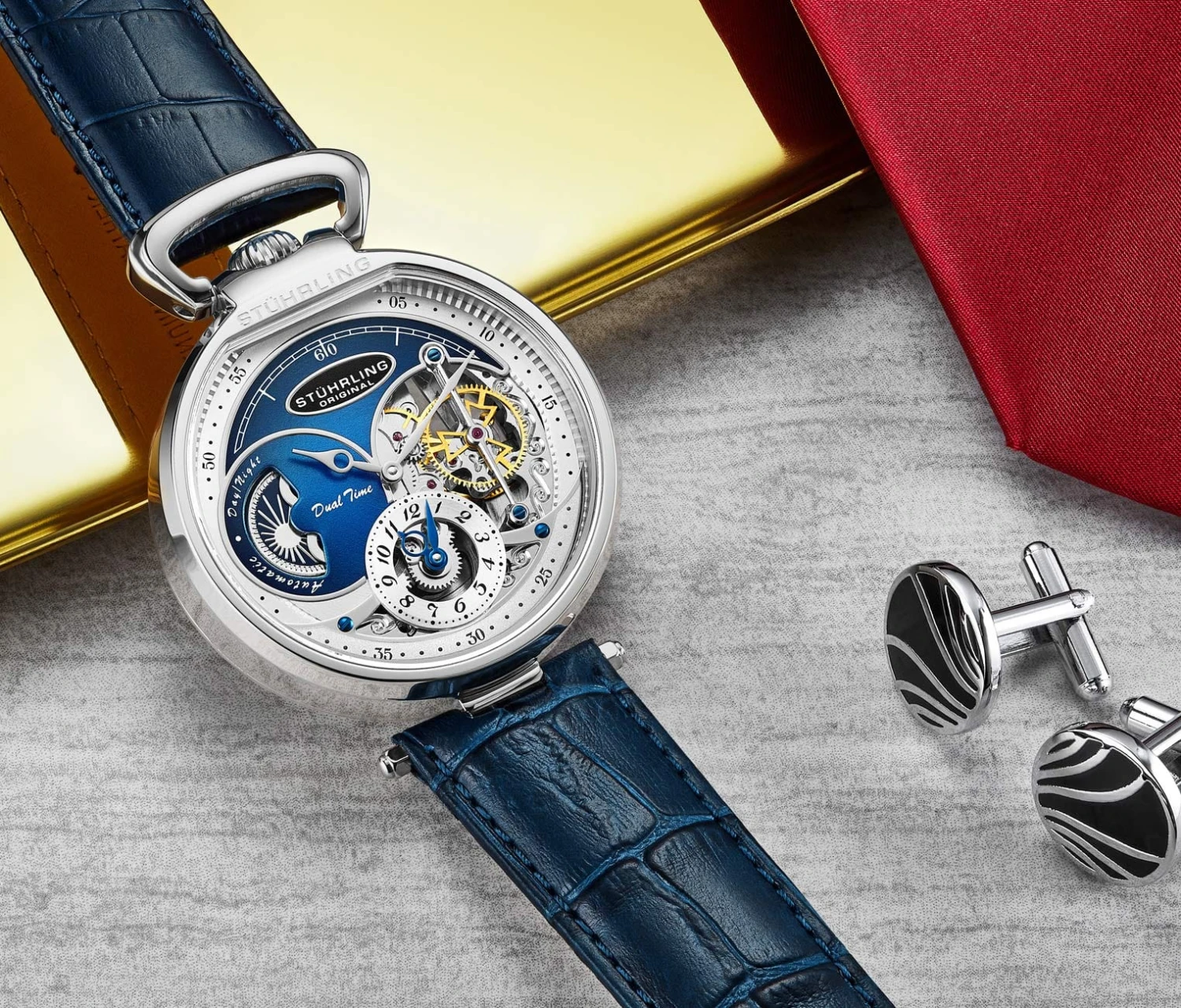 Modena Dual Time Automatic 4033 46mm Skeleton(Modena Dual Time Automatic 4033 46mm Skeleton) 10 Modena Dual Time Automatic 4033 46mm Skeleton(Modena Dual Time Automatic 4033 46mm Skeleton) - Image 10