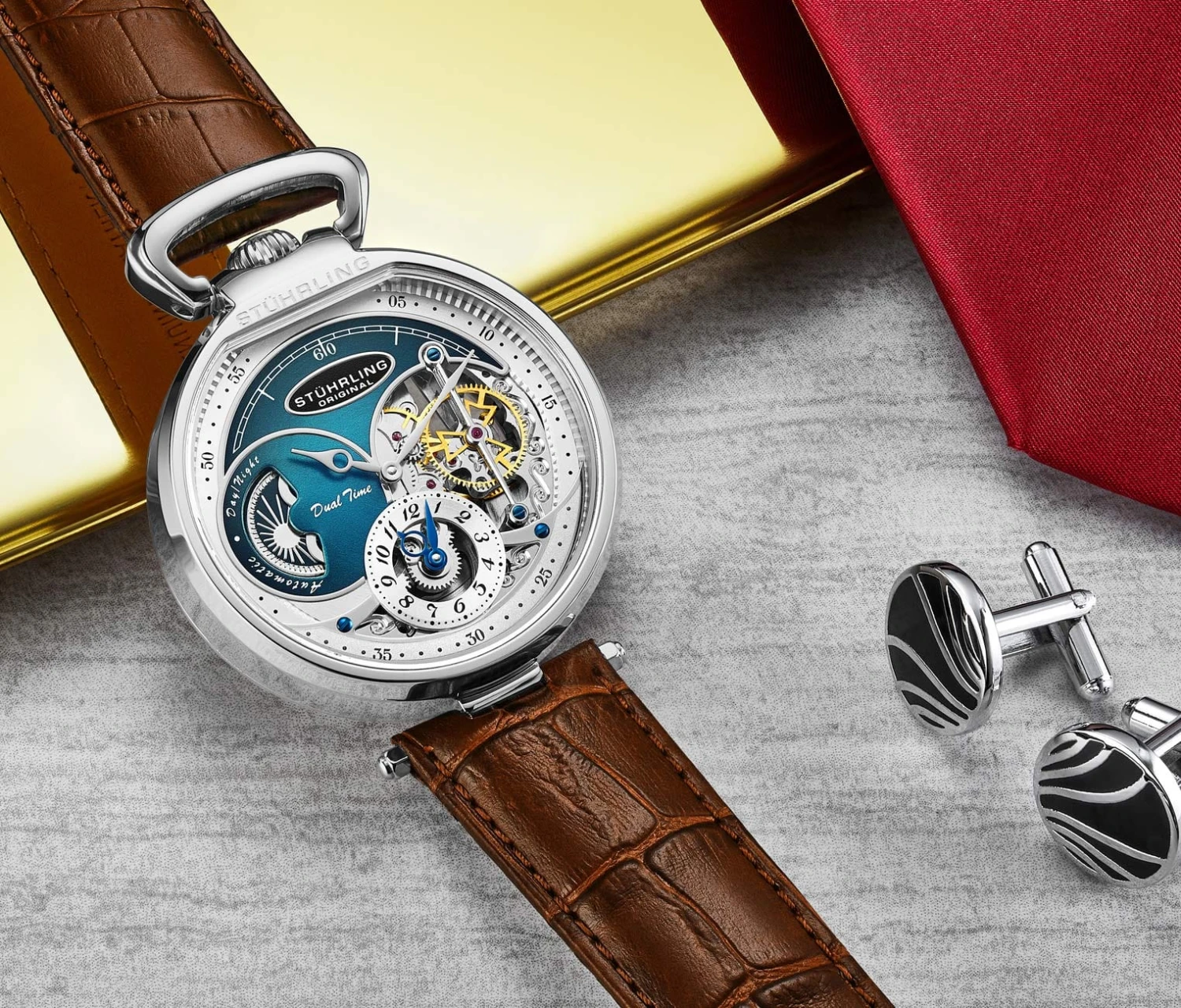 Modena Dual Time Automatic 4033 46mm Skeleton(Modena Dual Time Automatic 4033 46mm Skeleton) 15 Modena Dual Time Automatic 4033 46mm Skeleton(Modena Dual Time Automatic 4033 46mm Skeleton) - Image 15