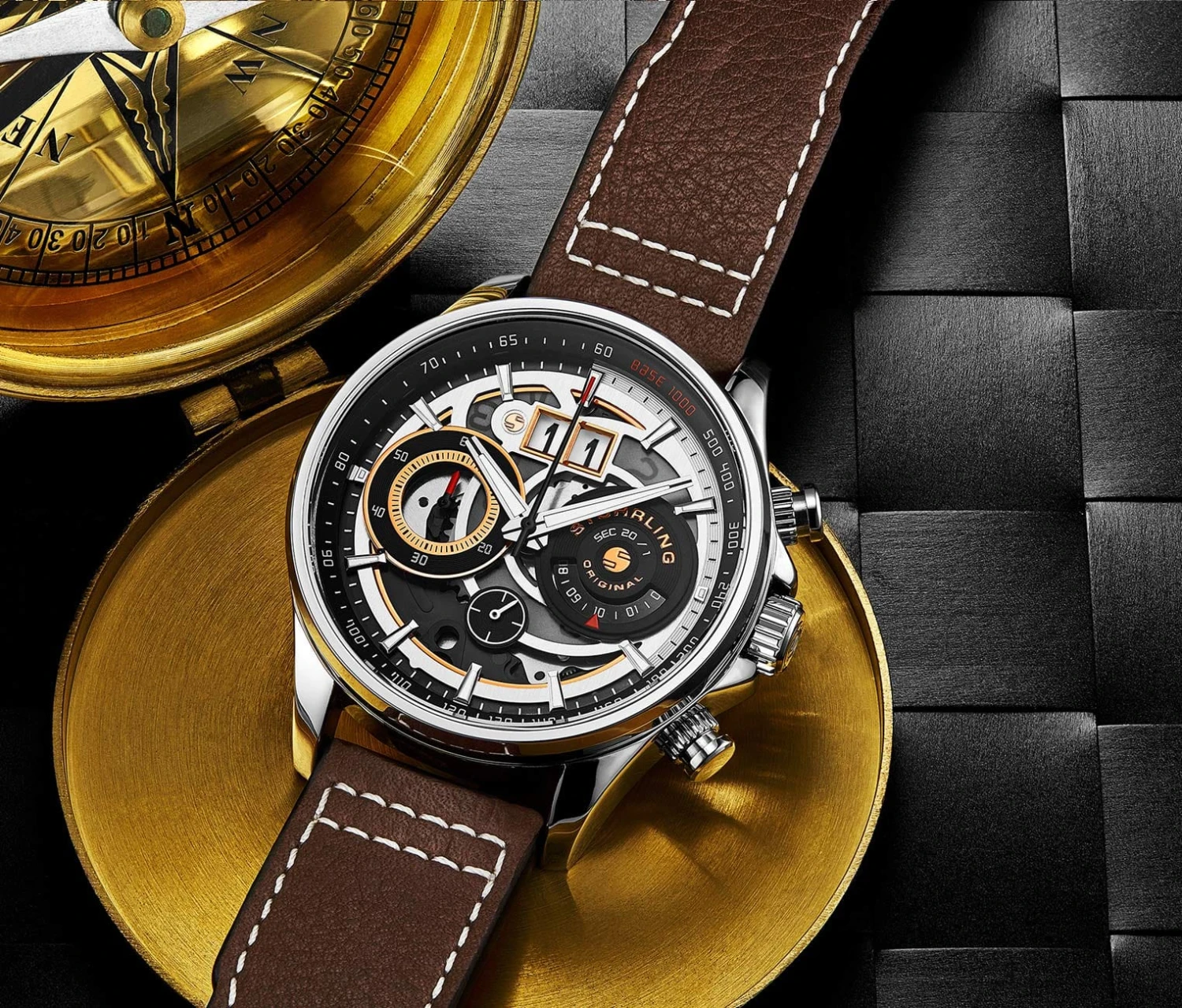 Ace Aviator Chronograph & Tachymeter 923 Quartz 45mm(Ace Aviator Chronograph Tachymeter 923 Quartz 45mm) 3 Ace Aviator Chronograph & Tachymeter 923 Quartz 45mm(Ace Aviator Chronograph Tachymeter 923 Quartz 45mm) - Image 3