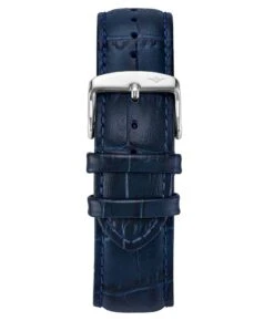 Alligator Embossed Blue Leather 22mm Strap(Alligator Embossed Blue Leather 22mm Strap 1)