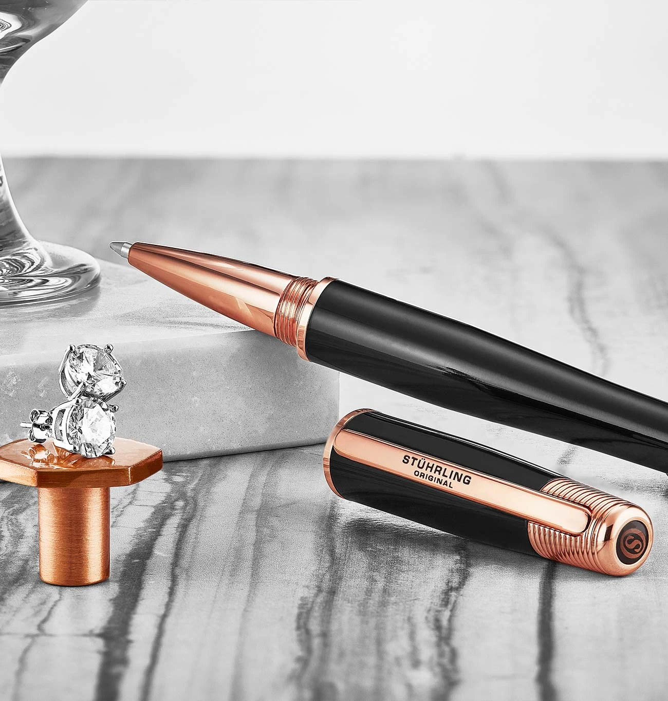 Opposites Attract Quartz Duo With Signature Pen And Stud Earring(Opposites Attract Quartz Duo With Free Signature Pen And Diamond Stud Earring) 2 Opposites Attract Quartz Duo With Signature Pen And Stud Earring(Opposites Attract Quartz Duo With Free Signature Pen And Diamond Stud Earring) - Image 2