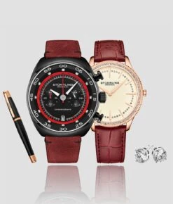 Opposites Attract Quartz Duo With Signature Pen And Stud Earring(Opposites Attract Quartz Duo With Free Signature Pen And Diamond Stud Earring)