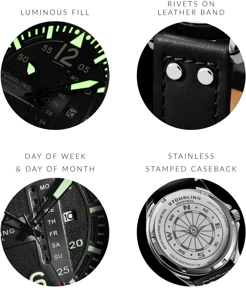 Aeronaut 3916 Quartz 43mm Aviator(Aviator 3916 Quartz 41mm) 16 Aeronaut 3916 Quartz 43mm Aviator(Aviator 3916 Quartz 41mm) - Image 16