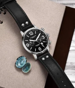 3956 Quartz 45mm Aviator(3956 Quartz 45mm Aviator) -Alexander Store Stuhrling 3956.1 Aviator LS2