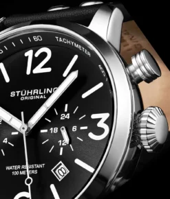 3956 Quartz 45mm Aviator(3956 Quartz 45mm Aviator) -Alexander Store Stuhrling 3956.1 Aviator MC3