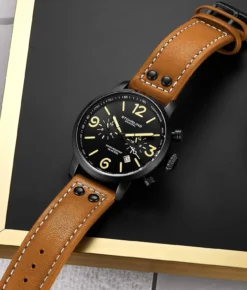 3956 Quartz 45mm Aviator(3956 Quartz 45mm Aviator) -Alexander Store Stuhrling 3956.4 Aviator LS1