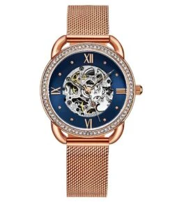 Nexus Mesh Automatic 36mm Skeleton(3991m Automatic 36mm Skeleton) -Alexander Store Stuhrling 3991M.3 DF