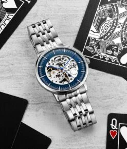 The Eternal 3994 Automatic Skeleton 42mm(Legacy 3994 Automatic 42mm Skeleton) -Alexander Store Stuhrling 3994.1 Legacy LS1