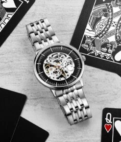 The Eternal 3994 Automatic Skeleton 42mm(Legacy 3994 Automatic 42mm Skeleton) -Alexander Store Stuhrling 3994.2 Legacy LS1