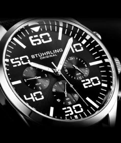 Sky Navigator Quartz Aviator 42mm(4001 Quartz 42mm Aviator) 23 Sky Navigator Quartz Aviator 42mm(4001 Quartz 42mm Aviator) -Alexander Store Stuhrling 4001.2 Aviator MC1