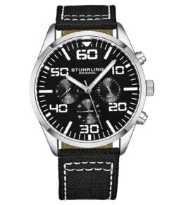 Sky Navigator Quartz Aviator 42mm(4001 Quartz 42mm Aviator) 21 Sky Navigator Quartz Aviator 42mm(4001 Quartz 42mm Aviator) -Alexander Store Stuhrling 4001.2 DF