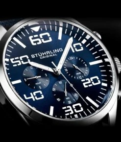 Sky Navigator Quartz Aviator 42mm(4001 Quartz 42mm Aviator) 29 Sky Navigator Quartz Aviator 42mm(4001 Quartz 42mm Aviator) -Alexander Store Stuhrling 4001.4 Aviator MC1