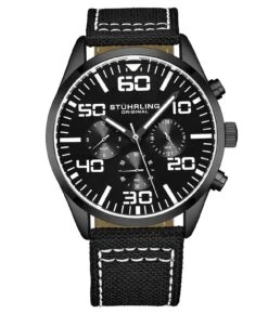 Sky Navigator Quartz Aviator 42mm(4001 Quartz 42mm Aviator) 33 Sky Navigator Quartz Aviator 42mm(4001 Quartz 42mm Aviator) -Alexander Store Stuhrling 4001.6 DF