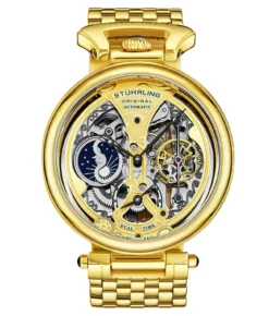 Emperor's Grandeur 4003 Dual Time Automatic 46mm Skeleton(4003 Automatic 46mm Skeleton) -Alexander Store Stuhrling 4003.2 DF