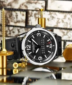 447A Quartz 44mm Aviator(447a Quartz 44mm Aviator) 22 447A Quartz 44mm Aviator(447a Quartz 44mm Aviator) -Alexander Store Stuhrling 447A.01 Aviator LS2