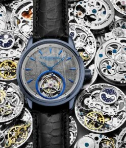 Galactic Labyrinth 42mm Tourbillon(Meteorite 860 Hand Wind 42mm Tourbillon) -Alexander Store Stuhrling 860.02 Meteorite Tourbillon LS2