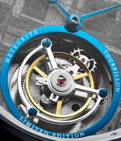 Galactic Labyrinth 42mm Tourbillon(Meteorite 860 Hand Wind 42mm Tourbillon) -Alexander Store Stuhrling 860.02 Meteorite Tourbillon MC1