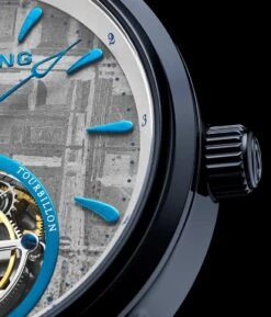 Galactic Labyrinth 42mm Tourbillon(Meteorite 860 Hand Wind 42mm Tourbillon) -Alexander Store Stuhrling 860.02 Meteorite Tourbillon MC6