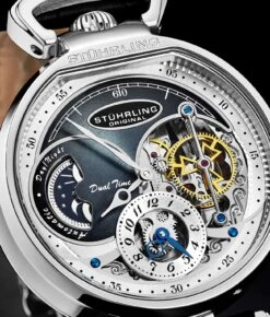 Modena Dual Time Automatic 988 46mm Skeleton(Modena Dual Time Automatic 988 46mm Skeleton) 19 Modena Dual Time Automatic 988 46mm Skeleton(Modena Dual Time Automatic 988 46mm Skeleton) -Alexander Store Stuhrling 988.01 Legacy MC1