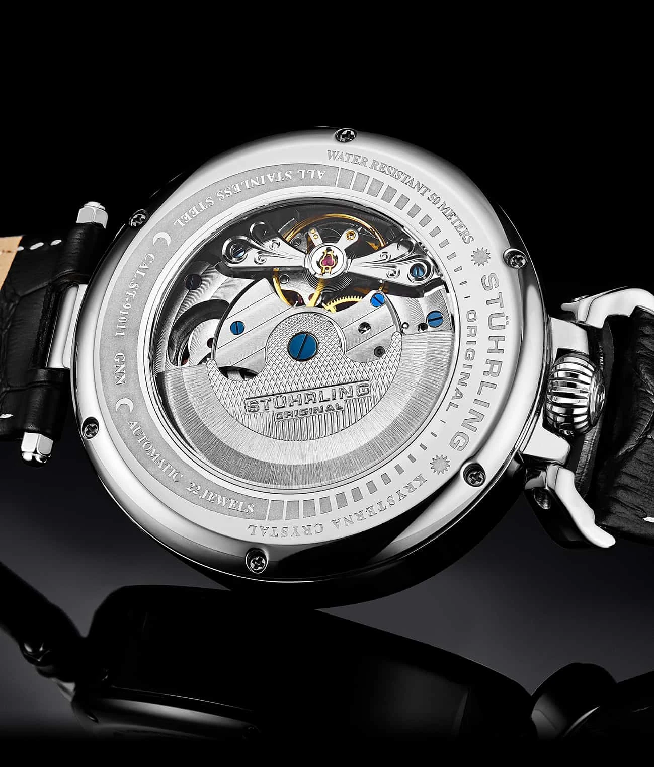 Modena Dual Time Automatic 4033 46mm Skeleton(Modena Dual Time Automatic 4033 46mm Skeleton) 4 Modena Dual Time Automatic 4033 46mm Skeleton(Modena Dual Time Automatic 4033 46mm Skeleton) - Image 4