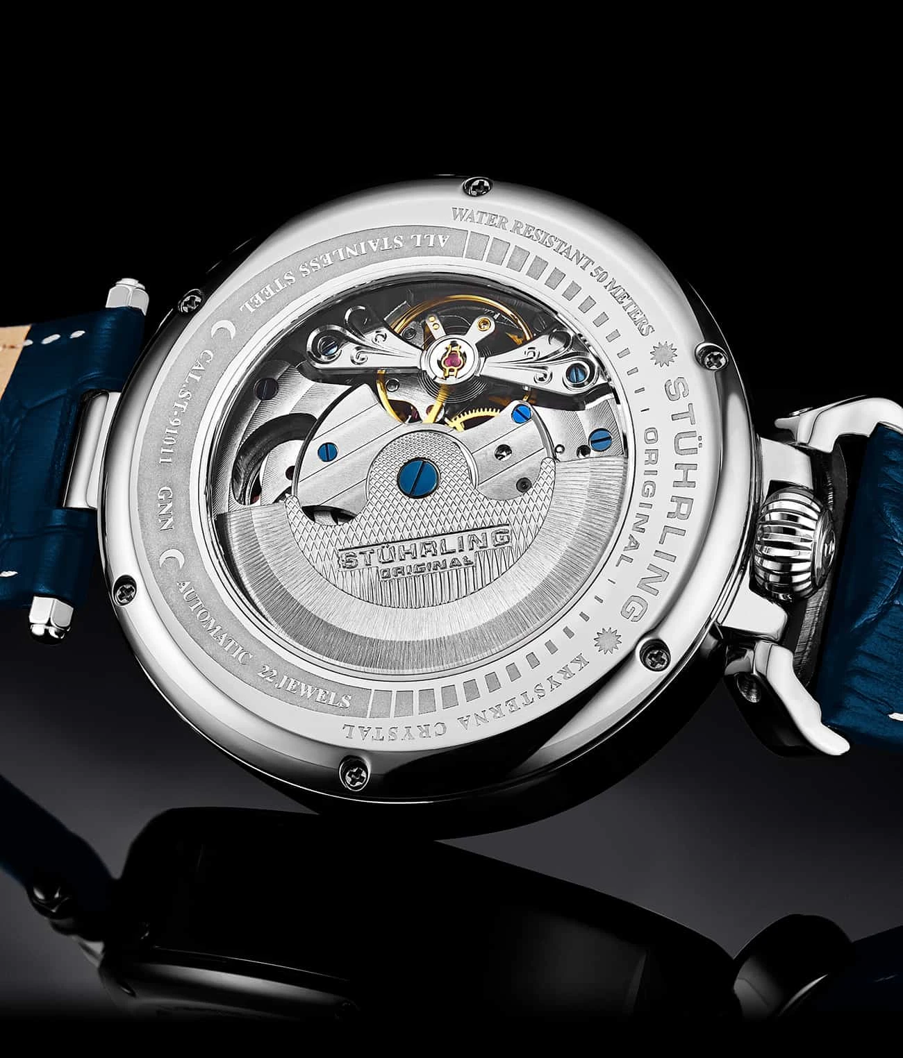 Modena Dual Time Automatic 988 46mm Skeleton(Modena Dual Time Automatic 988 46mm Skeleton) 9 Modena Dual Time Automatic 988 46mm Skeleton(Modena Dual Time Automatic 988 46mm Skeleton) - Image 9