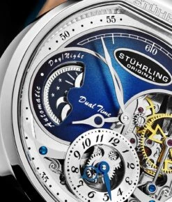 Modena Dual Time Automatic 988 46mm Skeleton(Modena Dual Time Automatic 988 46mm Skeleton) 26 Modena Dual Time Automatic 988 46mm Skeleton(Modena Dual Time Automatic 988 46mm Skeleton) -Alexander Store Stuhrling 988.02 Legacy MC3