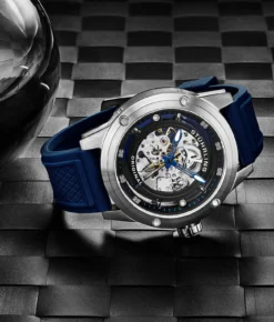 The Titan Automatic 50mm Skeleton(989 Automatic 50mm Skeleton) -Alexander Store Stuhrling 989.04 Legacy LS1