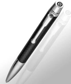 Javelin Black Carbon Twist-Action Ballpoint Pen(Javelin Black Carbon Twist Action Ballpoint Pen) -Alexander Store Stuhrling ST00621.1 MC3