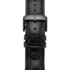 Alligator Embossed Black Leather 22mm Strap(Alligator Embossed Black Leather 22mm Strap 4)
