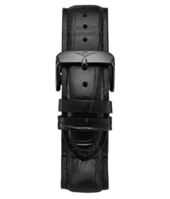 Alligator Embossed Black Leather 22mm Strap(Alligator Embossed Black Leather 22mm Strap 4)
