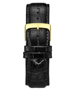 Alligator Embossed Black Leather 24mm Strap(Alligator Embossed Black Leather 24mm Strap 2)