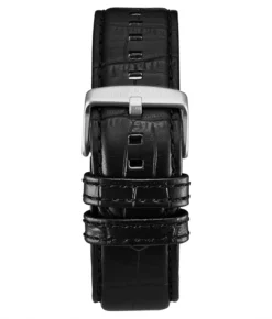 Alligator Embossed Black Leather 26mm Strap(Alligator Embossed Black Leather 26mm Strap)
