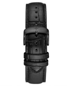 Alligator Embossed Black Leather 22mm Strap(Alligator Embossed Black Leather 22mm Strap 7)