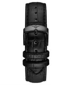 Alligator Embossed Black Leather 22mm Strap(Alligator Embossed Black Leather 22mm Strap 8)