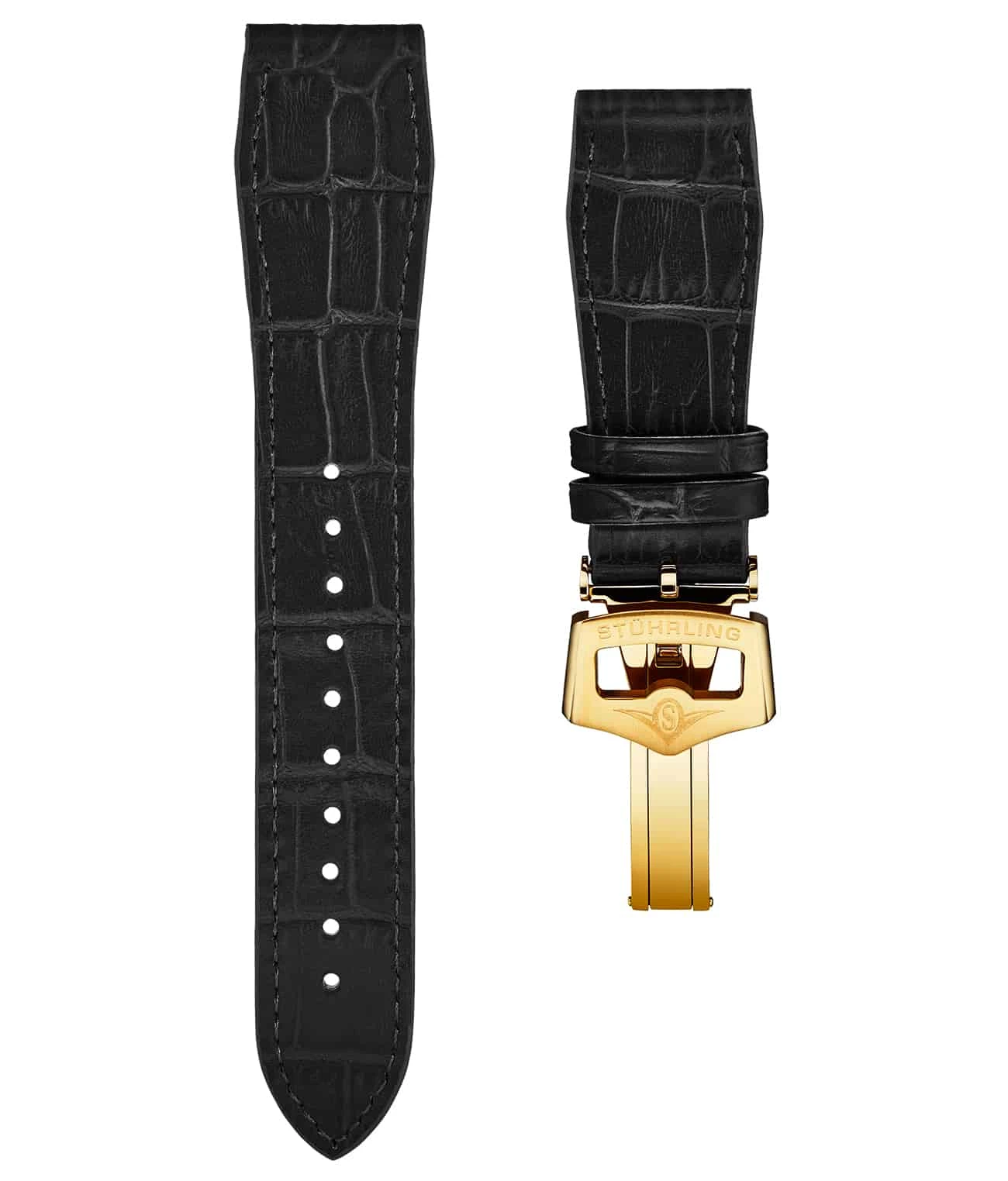 20mm Leather Strap With Stainless Steel Deployant Buckle(20mm Leather Strap With Stainless Steel Deployant Buckle) 7 20mm Leather Strap With Stainless Steel Deployant Buckle(20mm Leather Strap With Stainless Steel Deployant Buckle) - Image 7