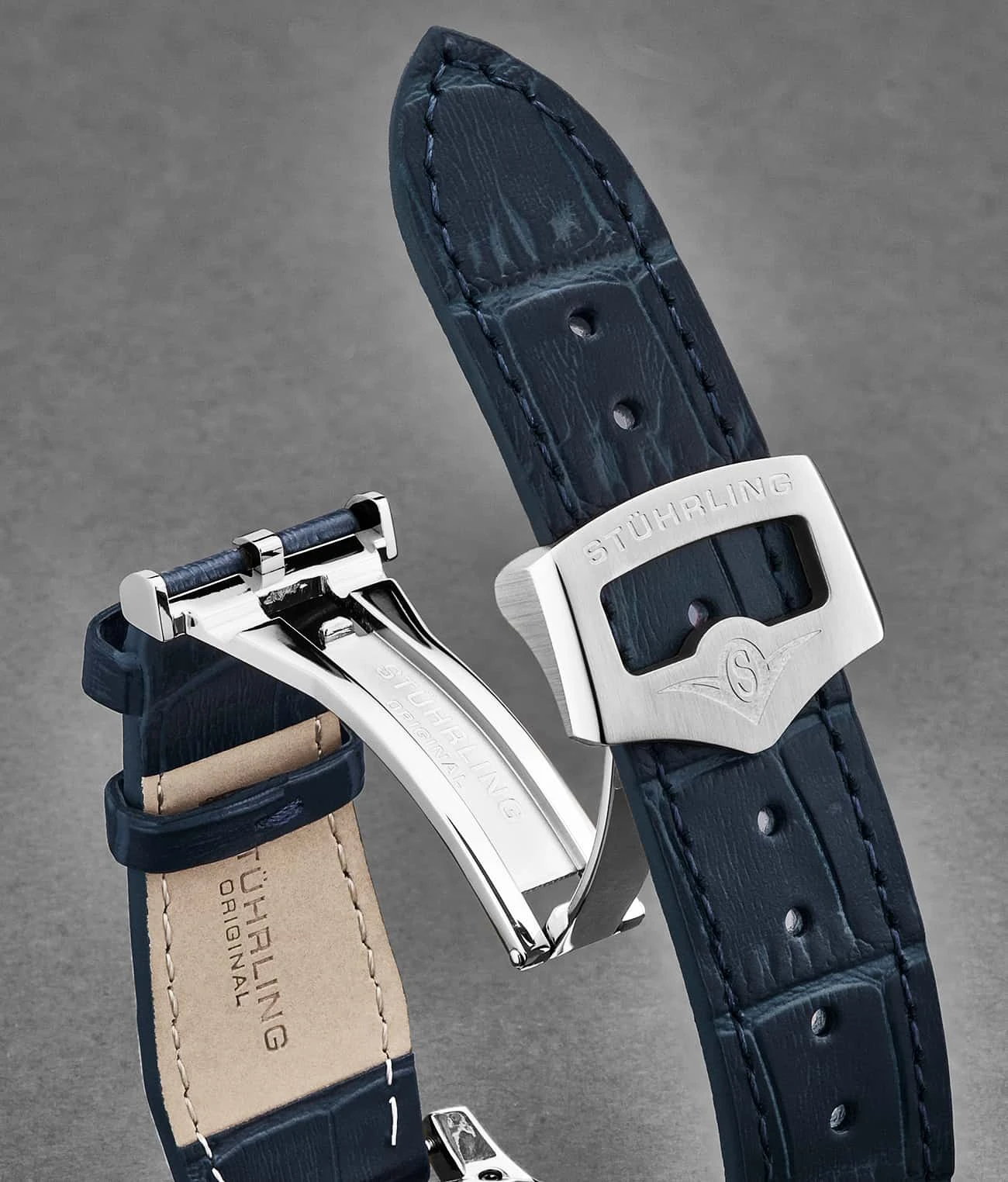 20mm Leather Strap With Stainless Steel Deployant Buckle(20mm Leather Strap With Stainless Steel Deployant Buckle) 18 20mm Leather Strap With Stainless Steel Deployant Buckle(20mm Leather Strap With Stainless Steel Deployant Buckle) - Image 18
