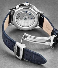 20mm Leather Strap With Stainless Steel Deployant Buckle(20mm Leather Strap With Stainless Steel Deployant Buckle) 38 20mm Leather Strap With Stainless Steel Deployant Buckle(20mm Leather Strap With Stainless Steel Deployant Buckle) -Alexander Store strap.dplt .blue .ST20X18.3 DB 18 SS 4
