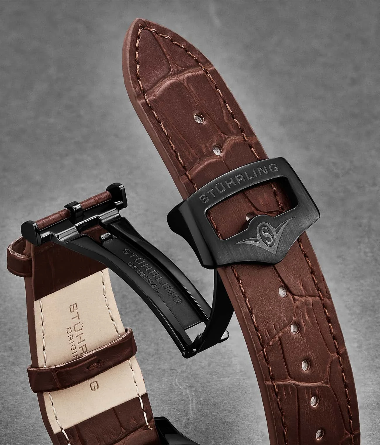 24mm Leather Strap With Stainless Steel Deployant Buckle(24mm Leather Strap With Stainless Steel Deployant Buckle 1) 8 24mm Leather Strap With Stainless Steel Deployant Buckle(24mm Leather Strap With Stainless Steel Deployant Buckle 1) - Image 8