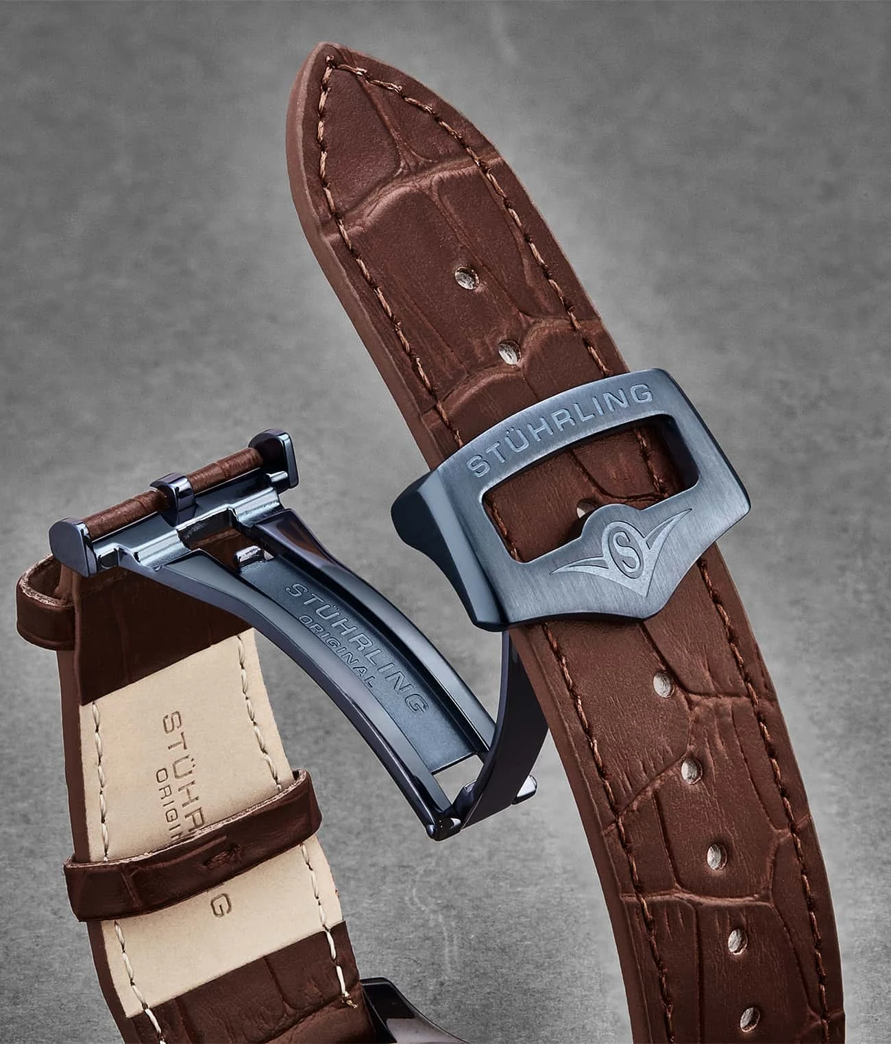 24mm Leather Strap With Stainless Steel Deployant Buckle(24mm Leather Strap With Stainless Steel Deployant Buckle 1) 13 24mm Leather Strap With Stainless Steel Deployant Buckle(24mm Leather Strap With Stainless Steel Deployant Buckle 1) - Image 13