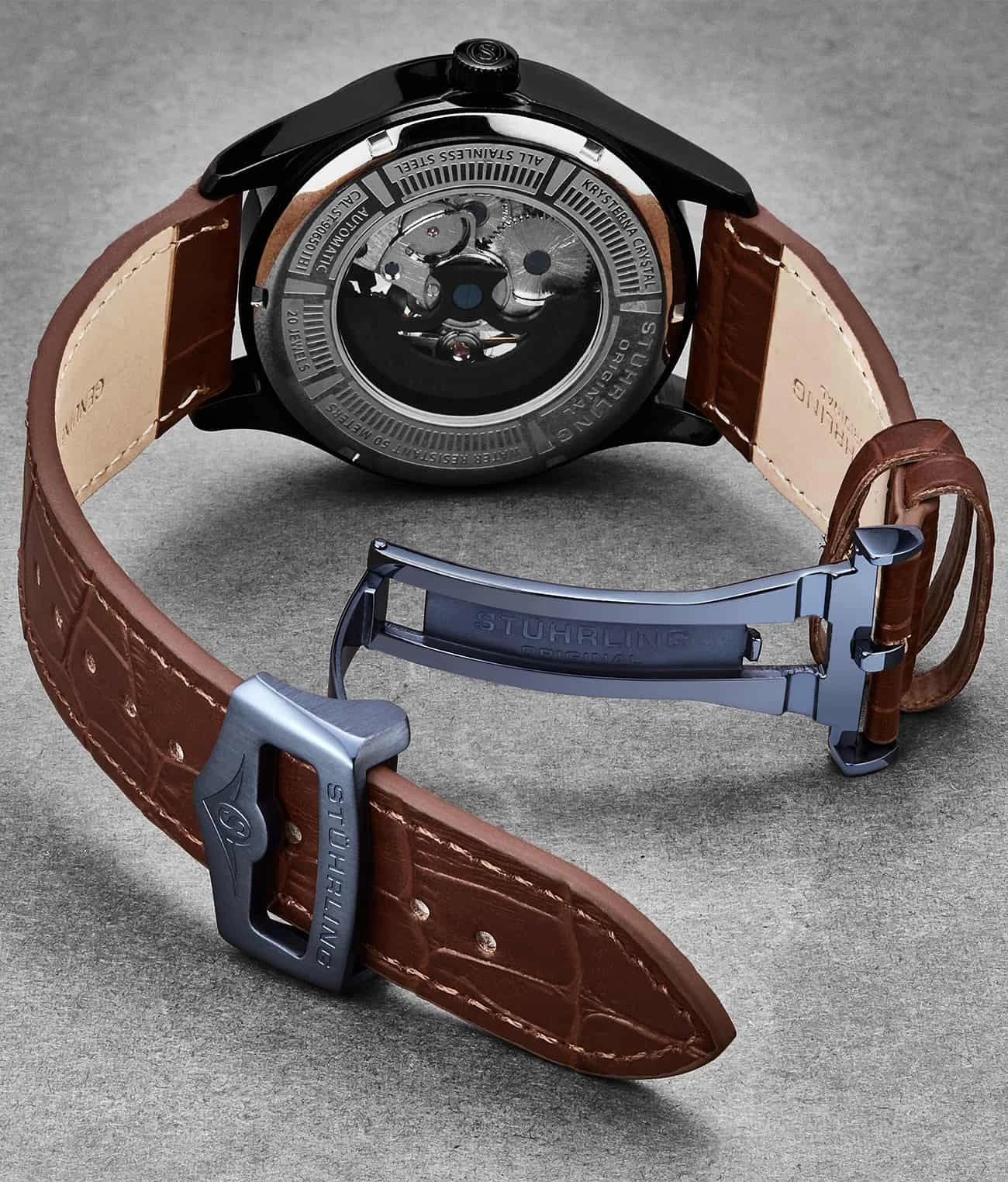 24mm Leather Strap With Stainless Steel Deployant Buckle(24mm Leather Strap With Stainless Steel Deployant Buckle 1) 14 24mm Leather Strap With Stainless Steel Deployant Buckle(24mm Leather Strap With Stainless Steel Deployant Buckle 1) - Image 14